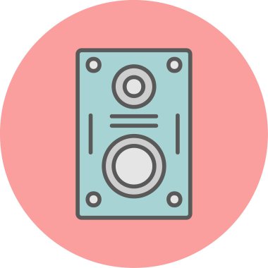 hoparlör basit vektör illüstrasyonu