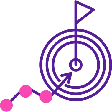 goal icon, vector illustration simple design