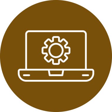 Yazılım web simgesi vektör illüstrasyonu