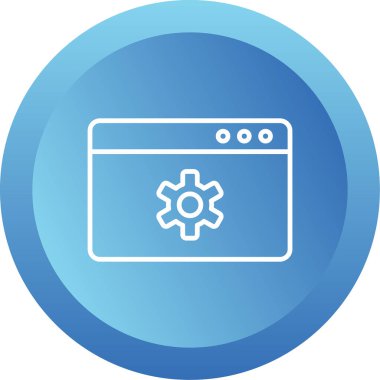 İçerik Yönetimi web simgesi vektör illüstrasyonu