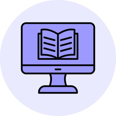 Özel ders. Web simgesi basit illüstrasyon