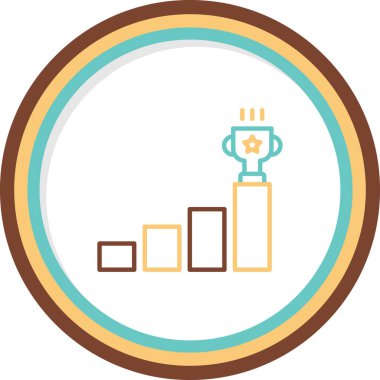 goal icon, vector illustration simple design