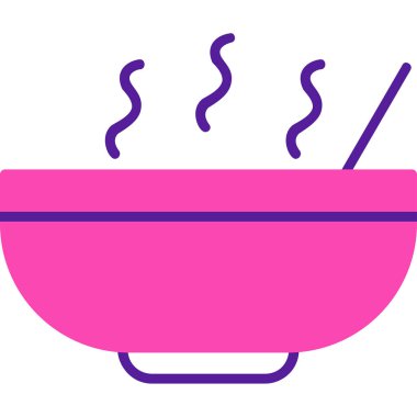 Kase çorba ağı basit illüstrasyon 