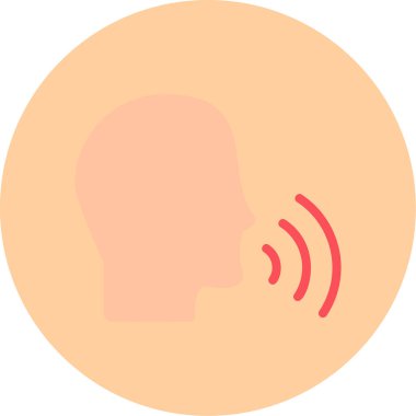 Konuşan Web simgesi vektör illüstrasyonu