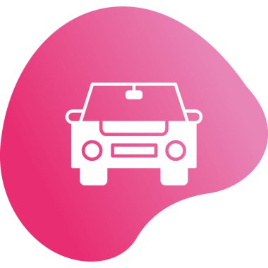 araba web simgesi basit illüstrasyon 