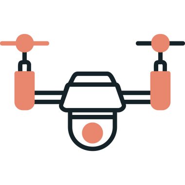 Drone simgesi vektör illüstrasyon tasarımı