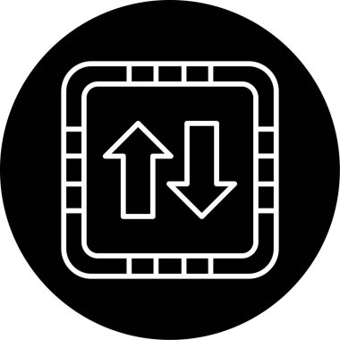 Vardiya düğmesi. Web simgesi basit illüstrasyon 