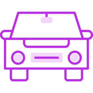 araba web simgesi basit illüstrasyon 