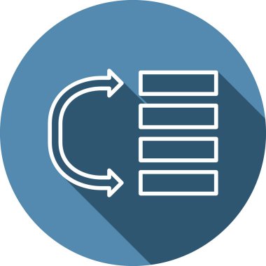 Veri simgesi, vektör illüstrasyonuna öncelik ver 