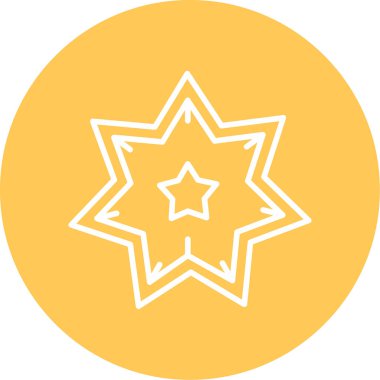 yıldız web simgesi basit illüstrasyon 