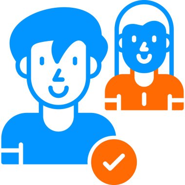 İş Arkadaşları simgesinin vektör illüstrasyonu