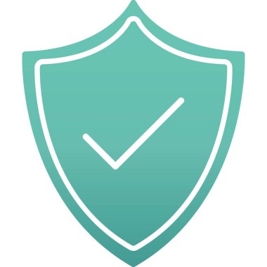 kalkan simgesi web basit illüstrasyon