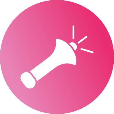 Boynuz. Web simgesi basit illüstrasyon