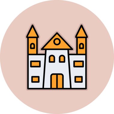 Castle vektör resimleme tasarımı