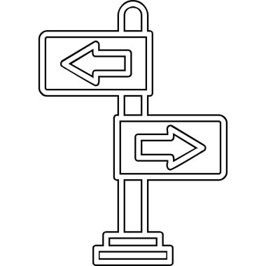 yönler web simgesi basit tasarım 