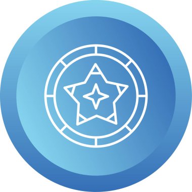 yıldız web simgesi basit illüstrasyon 