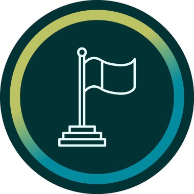 Bayrak. Web simgesi basit tasarım 