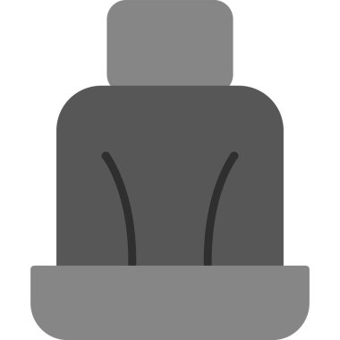 Araba koltuğu. Web simgesi basit illüstrasyon.