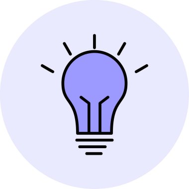 Fikir simgesinin vektör illüstrasyonu 