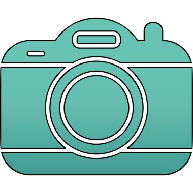 kamera simgesi, vektör illüstrasyonu basit tasarım