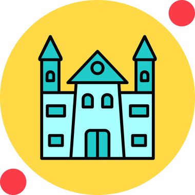 Castle vektör resimleme tasarımı