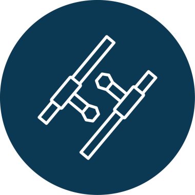 Tonfa. Web simgesi basit tasarım