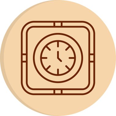 Zamanlama simgesi, vektör illüstrasyonu