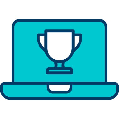 dizüstü bilgisayar simgesi, vektör illüstrasyonu basit tasarım