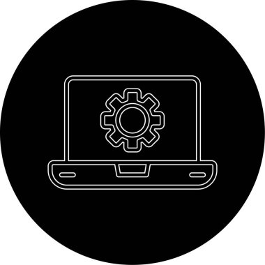 Yazılım web simgesi vektör illüstrasyonu