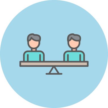 Modern Eşitlik simgesinin vektör illüstrasyonu                