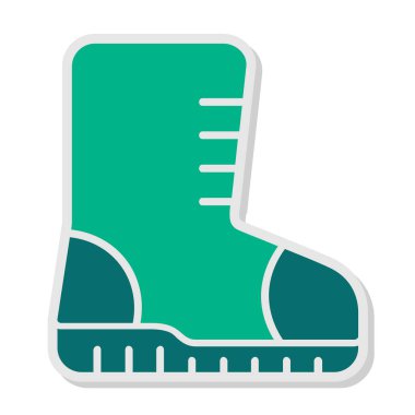 Ayakkabı simgesinin vektör illüstrasyonu