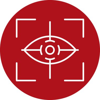 Modern göz simgesinin vektör illüstrasyonu. Danışmanlık ve Eğitim konsepti