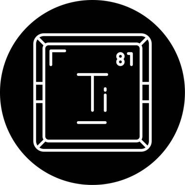 Periyodik tablo simgesinin talyum kimyasal elementi