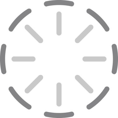 Çember simgesi, vektör illüstrasyonu basit tasarım