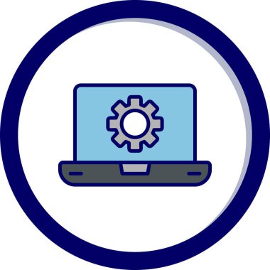 Yazılım web simgesi vektör illüstrasyonu