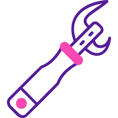 Açıcı simgesi vektör illüstrasyonu