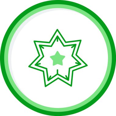 yıldız web simgesi basit illüstrasyon 