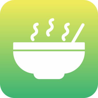 Kase çorba ağı basit illüstrasyon 