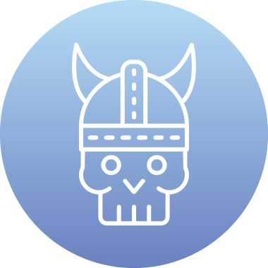 Bir kafatasının vektör çizimi 