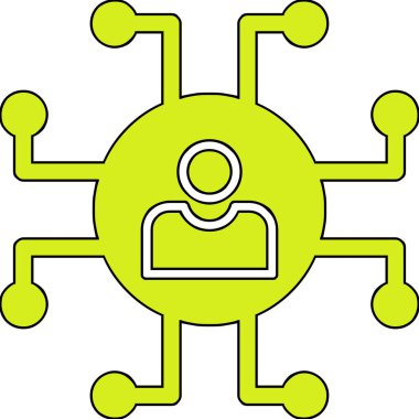 ağ bağlantısı simgesi ana hat biçiminde 