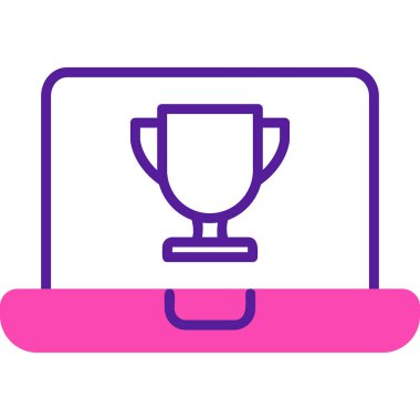 dizüstü bilgisayar simgesi, vektör illüstrasyonu basit tasarım