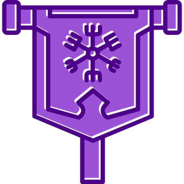 bayrak web simgesi, vektör illüstrasyonu 