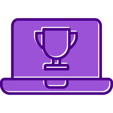 dizüstü bilgisayar simgesi, vektör illüstrasyonu basit tasarım