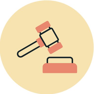 Adalet simgesi vektörünün çekici