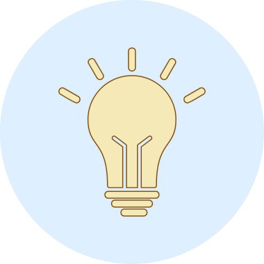 Fikir simgesinin vektör illüstrasyonu 