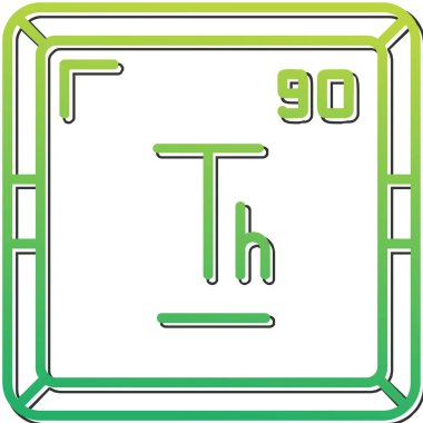 Toryum modern simgesinin vektör illüstrasyonu              