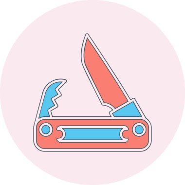 Cep bıçak simge vektör çizim