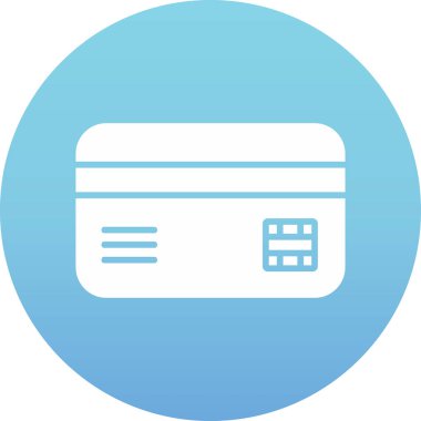 Kredi Kartı. Web simgesi basit illüstrasyon 