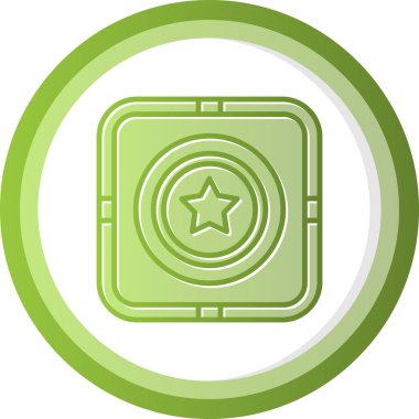 yıldız web simgesi basit illüstrasyon 