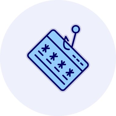 phishing simgesi, vektör illüstrasyonu basit tasarım